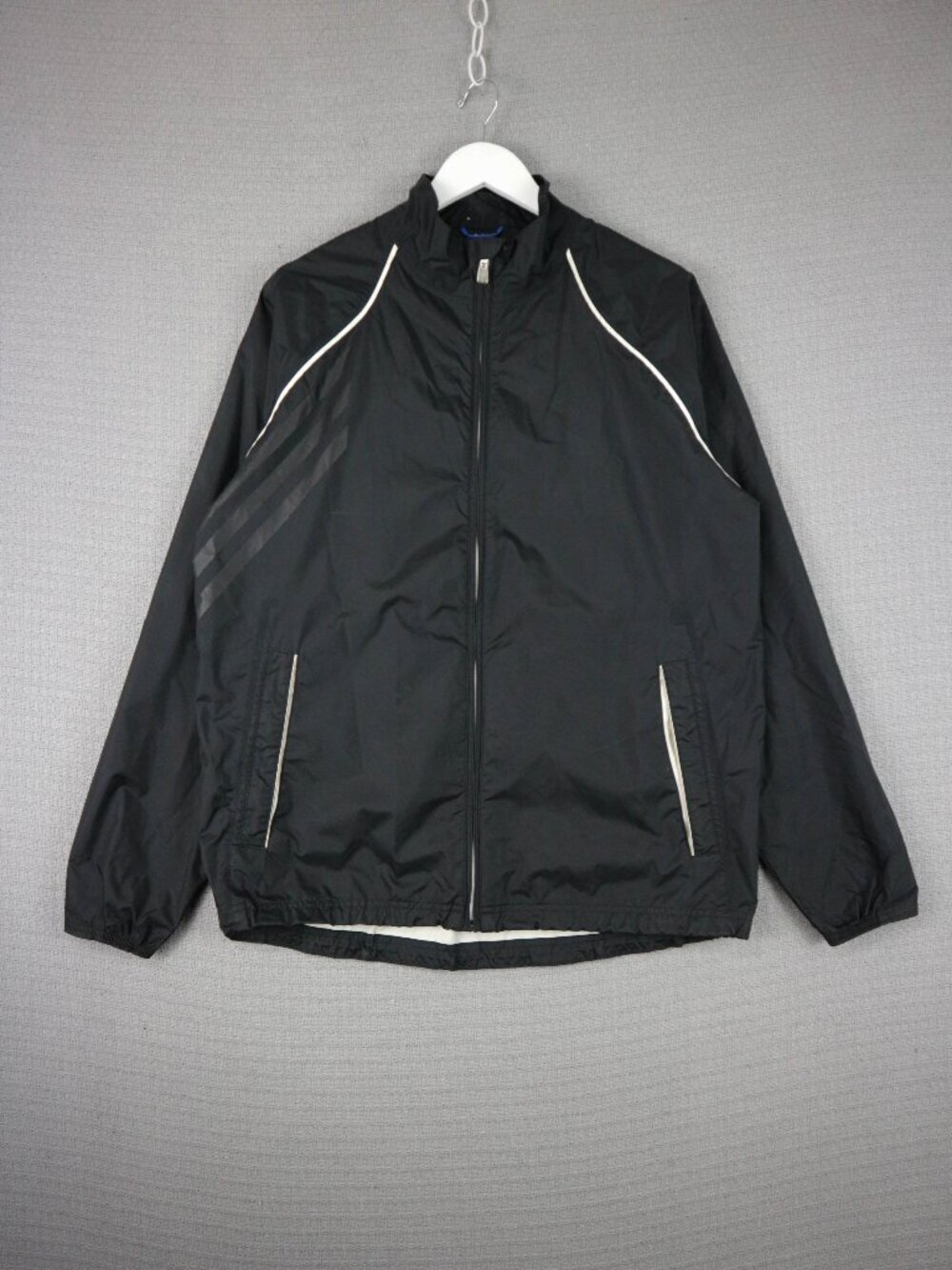 Adidas Climaproof Golfing Black Zip Up Jacket Medium